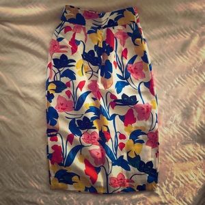 LINEN Floral Print Skirt from . J.CREW. Size 00